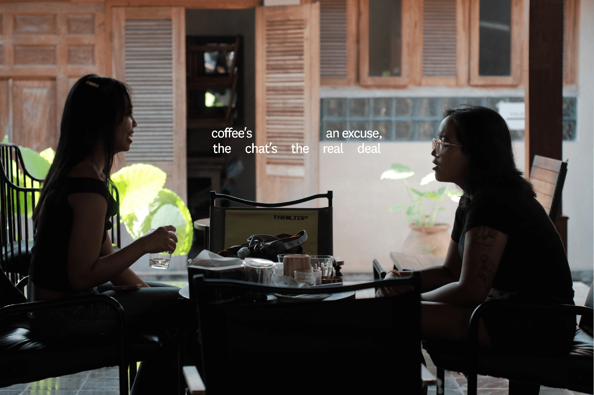 coffee's the excuse, the chat's the real deal